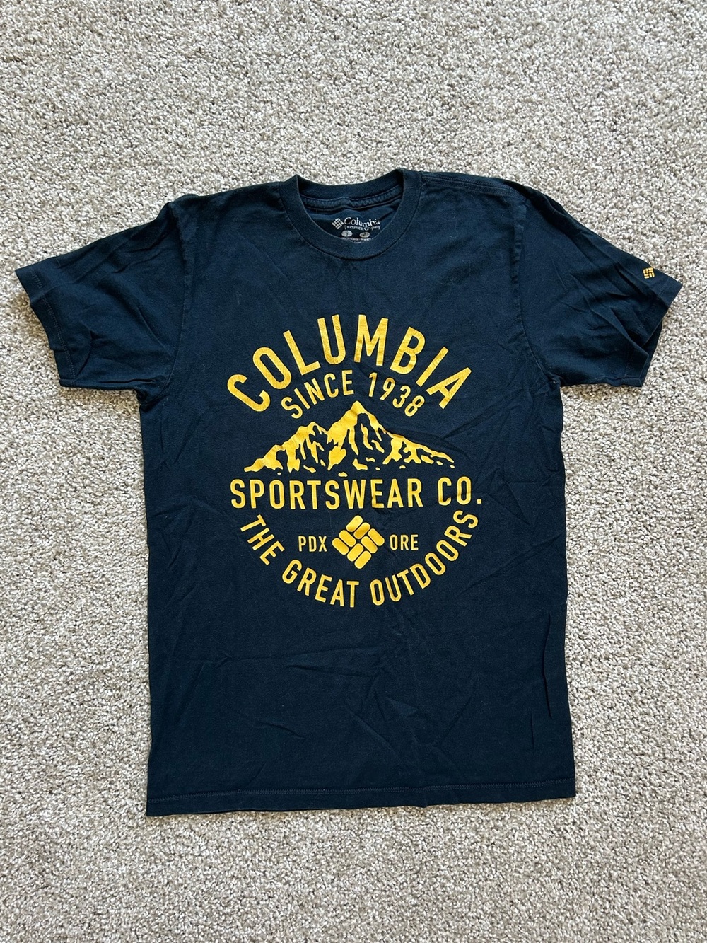 men’s columbia crew tee
